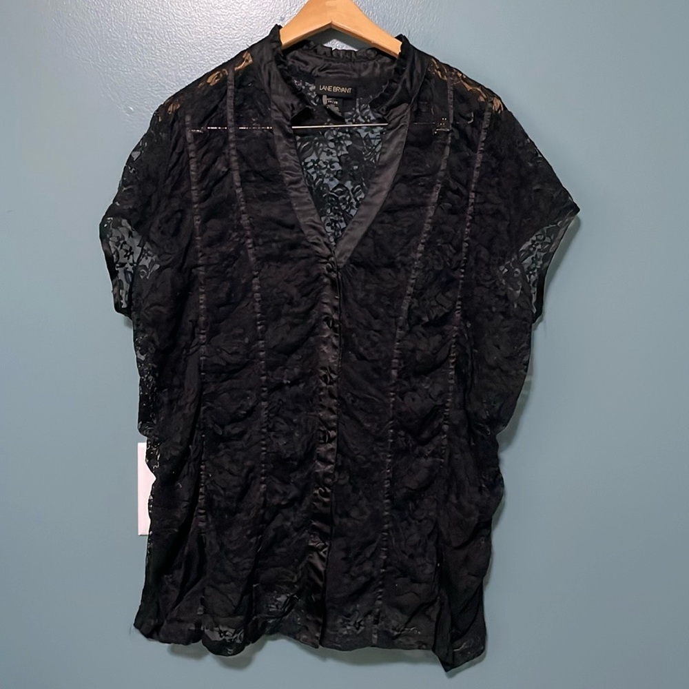 Lane Bryant Sheer Lace top size 26/28